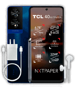 TCL 40 NXTPAPER 256GB Flip case y Pen