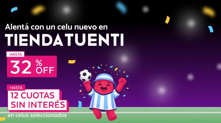 Alent&aacute; con un celu nuevo en Tienda Tuenti, hasta 32% de descuento y hasta 12 cuotas sin inter&eacute;s en seleccionados.